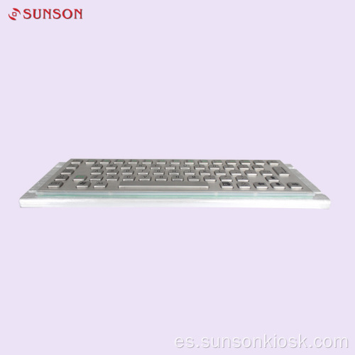 Teclado de metal para quiosco de información